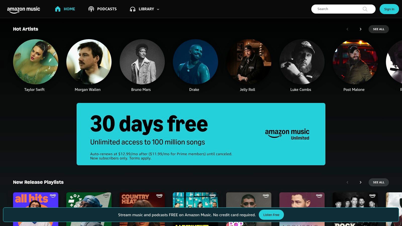 Amazon Music (and Amazon Store)